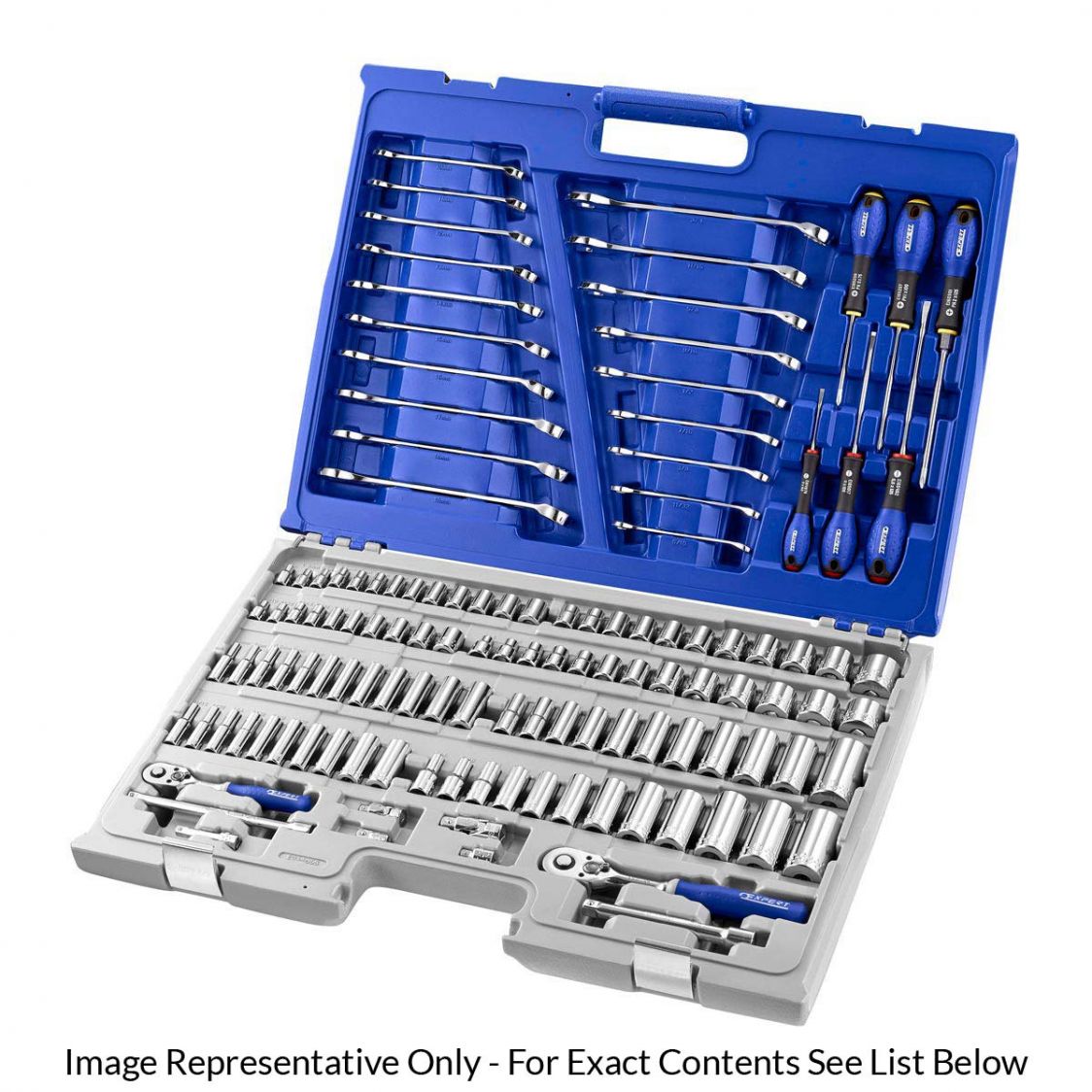 EXPERT by FACOM E034835 - 126pc General Metric + Inch Tool Kit + Case