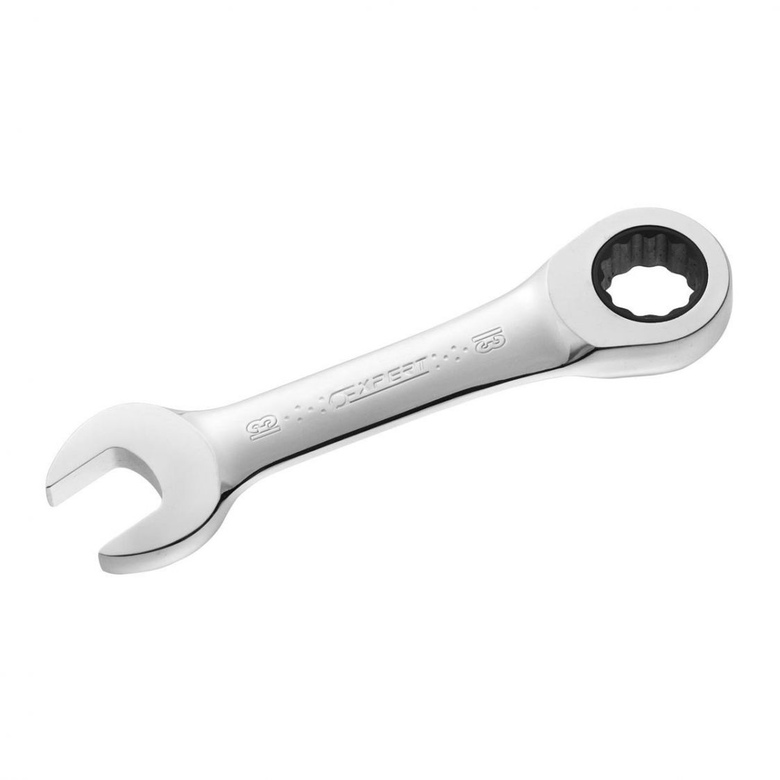 EXPERT by FACOM E110923 - 19mm Metric Stubby Ratchet Combination Spanner