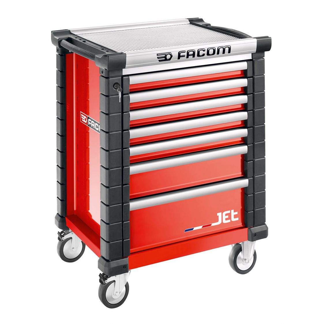 FACOM JET.7M3A - JET+ 7 Drawer 3 Mod Roller Cabinet Red