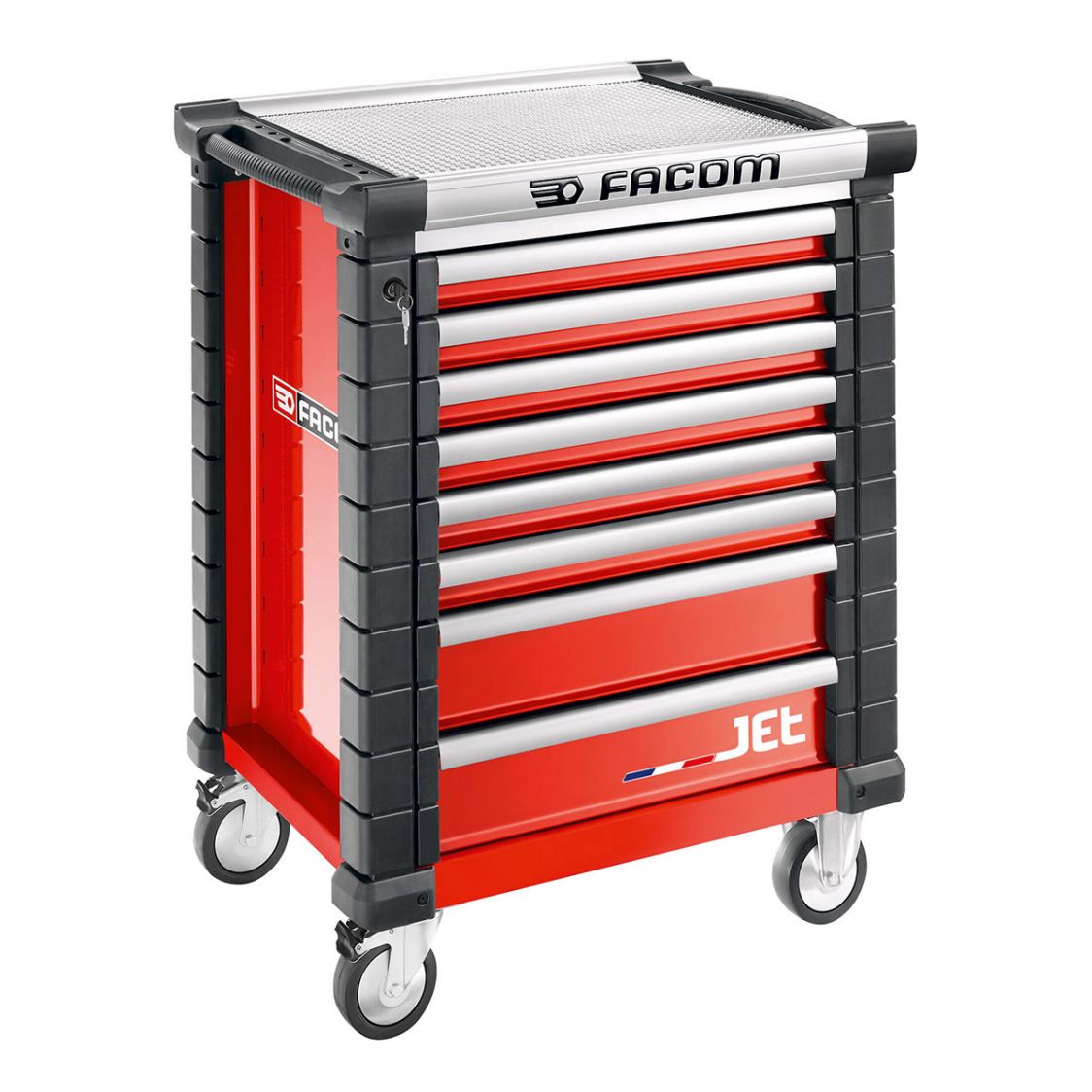 FACOM JET.8M3A - JET+ 8 Drawer 3 Mod Roller Cabinet Red