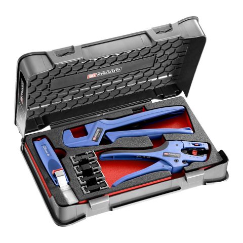 Facom SERKAN Ratchet Crimping Pliers Insulated terminals with locator 673838 
