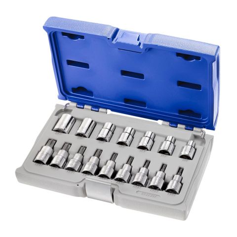 EXPERT by FACOM E032907 - 16pc 1/2" Square Drive Torx Bit + Torx Socket Set