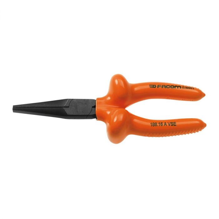 FACOM 188.16AVSE - 165mm Insulated Straight Long Flat Pliers