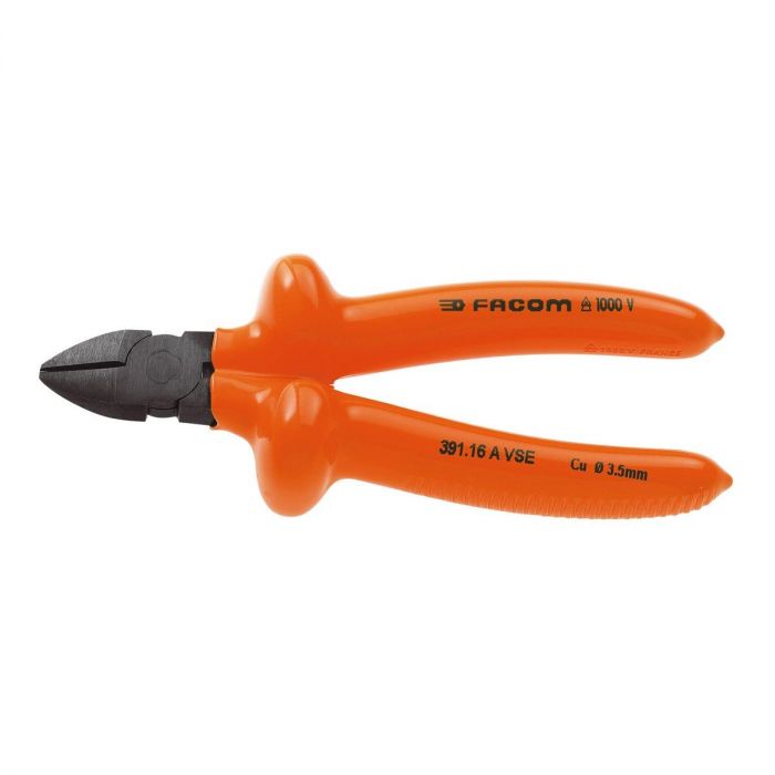 FACOM 391.16AVSE - 165mm Insulated Diagonal Side Cutter Pliers