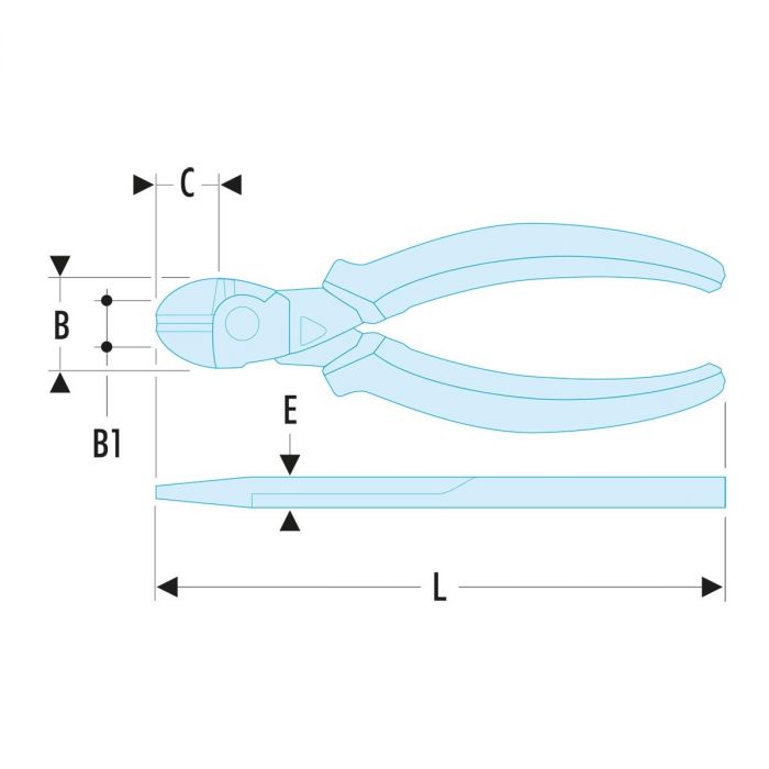 FACOM 391A.XCPE - Diagonal Side Cutter Comfort Grip Pliers