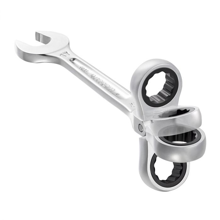 467BF.XM Metric Hinged Ratchet Combination Spanner ETS
