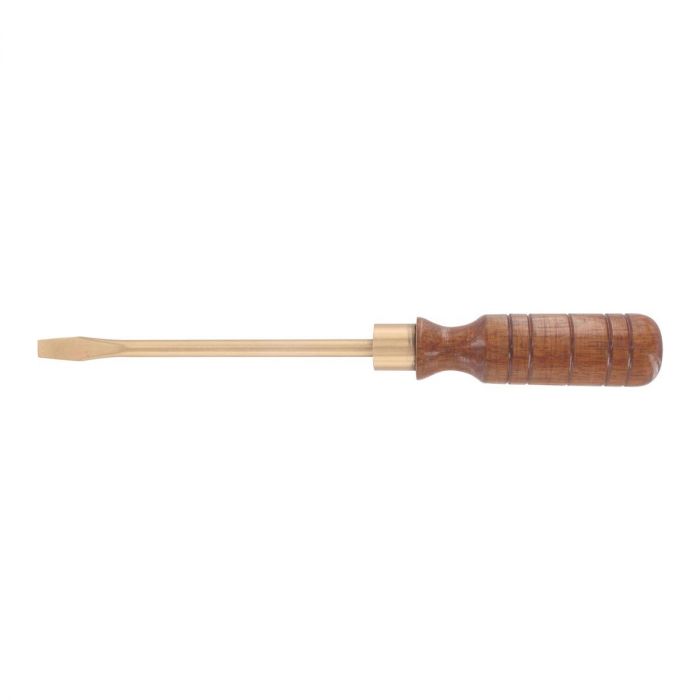 FACOM ANXSR - Non-Sparking Slotted Flared Wooden Handle Screwdriver