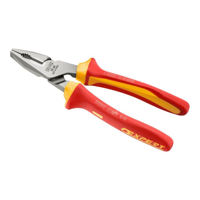 EXPERT by FACOM E187A.XVE - Insulated Stubby Combination Comfort Grip Pliers