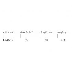 ENDRES 0360121C - Non-Sparking Ratchet with 1/2
