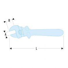 FACOM 113A.XTAVSE - Insulated Adjustable Spanner