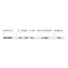 ENDRES 1501280S - 1400mm Non-Sparking Straight Handle Square Point Shovel