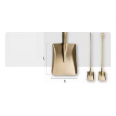 ENDRES 1501281S - 1150mm Non-Sparking D-Handle Square Point Shovel