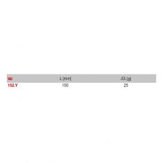 FACOM 152.Y - 150mm Angled Fine Smooth Nose PVC Grip Tweezers