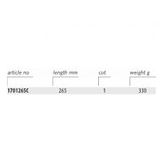 ENDRES 1701265C - 265mm Non-Sparking Flat First Cut Metal File + Handle