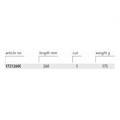 ENDRES 1721260C - 260mm Non-Sparking Round First Cut Metal File + Handle