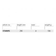 ENDRES 1750009S - 4 Rows Non-Sparking Wood Handle Flat Bronze Wire Hand Brush