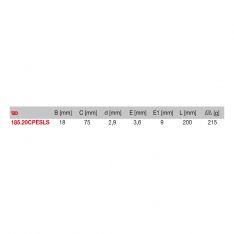FACOM 185.20CPESLS - 200mm SLS Tethered Straight Long Half-Round Combination Comfort Grip Pliers