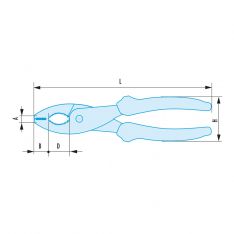 FACOM 186.9SR - 7x203mm Non-Sparking Gripping Pliers