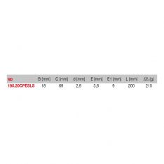 FACOM 195.20CPESLS - 200mm SLS Tethered Angled Long Half-Round Combination Comfort Grip Pliers