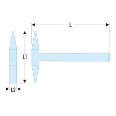 FACOM 213H.X - Welders Chipping Dinging Hammer