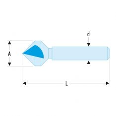 FACOM 229.TTX - HSS Countersink Cone Bit