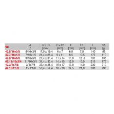 FACOM 42.XU - Inch Offset Flare Nut Spanner