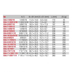 FACOM 55A.XU - Inch Deep Offset Ring Spanner