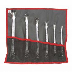 FACOM 55A.JN6T - 6pc Metric Deep Offset Ring Spanner Set + Roll