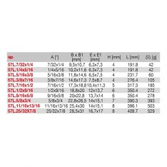 FACOM 57L.XU - Inch Thin Wall Long Offset Ring Spanner