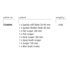 ENDRES 7250009S-K - 10pc Non-Sparking Spray Booth Cleaning Tool Kit + Foaming + Tool Box