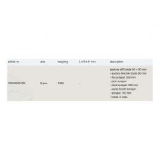 ENDRES 7250009S-OK - 9pc Non-Sparking Spray Booth Cleaning Tool Kit