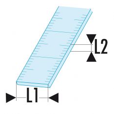 FACOM 803.XMSLS - SLS Tethered Class II Metric 2-Side Stainless Steel Rule