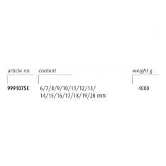 ENDRES 9991075C - 20pc 6-20mm Non-Sparking Drill Bit Set