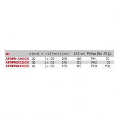 FACOM ATWPHXCK - Phillips Protwist Shock Bolster Hex Bar Screwdriver