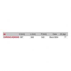 FACOM CHRONO.6GM3HD - CHRONO+ 6 Drawer 3 Mod Heavy Duty Roller Cabinet Black