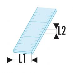 FACOM DELA.1021.X - Class II Metric 1-Side Stainless Steel Rule