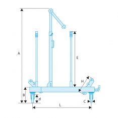 FACOM DL.1500 - 1.5t Hydraulic HGV Wheel Lift Jack