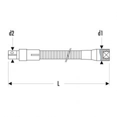 EXPERT by FACOM E031614 - 200mm 3/8