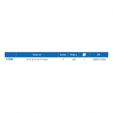 EXPERT by FACOM E110304 - 7pc Metric Stubby Combination Spanner Set + Clip