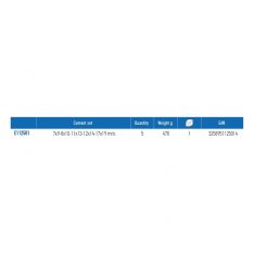 EXPERT by FACOM E112501 - 5pc Metric Offset Flare Nut Spanner Set + Clip