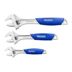 EXPERT by FACOM E112703 - 3pc Wide Jaw Adjustable Spanner Set