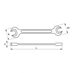 EXPERT by FACOM E45.XM - Heavy Duty Open Jaw Spanner