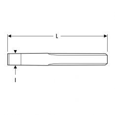 EXPERT by FACOM E263.X - Constant Profile Flat Blade Chisel