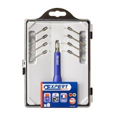 EXPERT by FACOM E161109 - 9pc Slotted Phillips Screw Bit Precision Screwdriver Set
