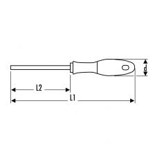 EXPERT by FACOM EATDXS - Pozidriv Stubby Comfort Grip Screwdriver