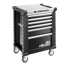 FACOM JET.6NM3APOWER - JET+ 6 Drawer 3 Mod Roller Cabinet With Power Drawer Black