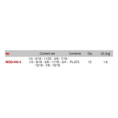FACOM MOD.440-4PB - 13pc Inch Combination Spanner Module