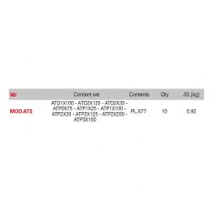 FACOM MOD.AT5 - 10pc Pozidriv Phillips Protwist Screwdriver Module