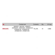 FACOM MOD.AT6 - 10pc Resistorx Protwist Screwdriver Module