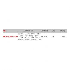 FACOM MOD.JL161-212U - 16pc 3/8